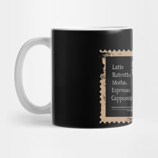 Vintage Coffee house dark stamp design Mug